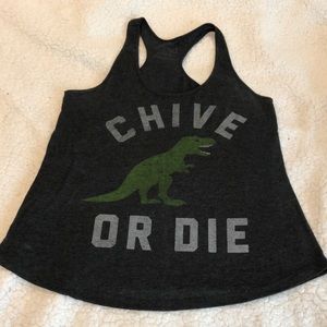 EUC Buy Me Brunch “Chive or Die” tank top